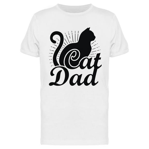 Cat Dad Graphic T-Shirt Men -Image by Shutterstock, Male 3X-Large