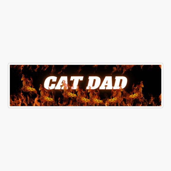 Cat Dad Pet Parent Sticker