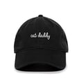 thumbnail image 1 of Cat Daddy Baseball Cap Embroidered Cotton Adjustable Dad Hat Black, 1 of 1