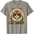 thumbnail image 1 of Cat Daddy Cool Maine Coon Cat Father'S Day Retro Cat Dad T-Shirt Unisex S-5XL Hot Trending Shirt, Vintage Birthday Gift, 1 of 2
