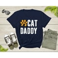thumbnail image 1 of Cat Daddy Happy Birthday Step Dad Fathers Day Gift Cat Lover Shirt Cat Dad Gift Animal Lover Tshirt Best Gift For Dad Cat Father T-Shirt, 1 of 8