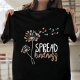 thumbnail image 1 of Cat Dandelion Spread Kindness Cute Flower Nature Lover Positive Vibe V40503 Unisex T-Shirt, Size Up to 5XL, 1 of 2