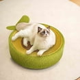 thumbnail image 1 of Cat Deals Cat Scratcher Cardboard Bed for Indoor Cats – Large (15.7x15.7x3.94in), Lounger, Round, Reversible, Durable, Protects Furniture, Cat Bowl & Scratching Pad, Safe with Cornstarch Glue, 1 of 9
