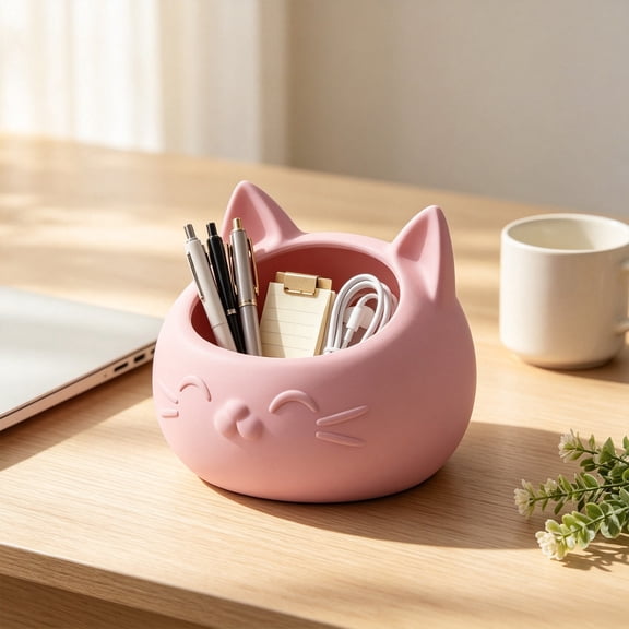 Cat Decorative Storage Box, Small keepsake and trinket container, for desktop, shelf, dresser, gift packaging and seasonal home decor