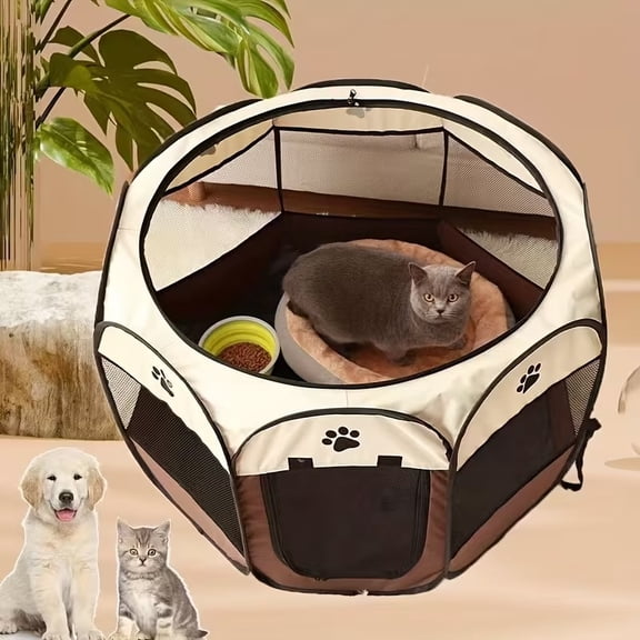 Cat Delivery Tent for Pregnant Kitten Nesting Box Enclosed Kennel