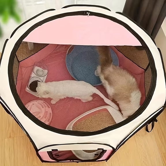 Cat Delivery Tent for Pregnant Kitten Nesting Box Enclosed Kennel