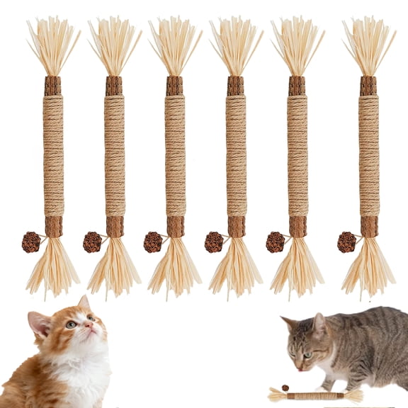 Cat Dental Chew Toys for Teeth Cleaning, Kitten Teething Rope Toy, Interactive Dental Care Play