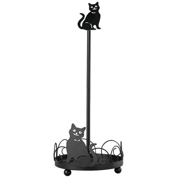Cat Design Metal Paper Towel Holder