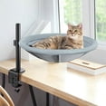 thumbnail image 1 of Cat Desk Bed 360 Rotating Height Adjustable Cat Hammock Perch Sturdy Cats Bed For Desk With Removable Washable Cover Supports Up To 60lbs Perfect For Indoor Cats, 1 of 8