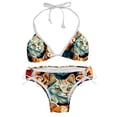 thumbnail image 1 of Cat Detachable Sponge Adjustable Strap Bikini Set, Two-Pack Swim Suits for Versatile Swim Wear Looks, 1 of 6