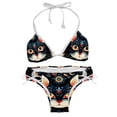 thumbnail image 1 of Cat Detachable Sponge Adjustable Strap Bikini Set Two-Pack Swimsuit Swim Suits Swim Wear, 1 of 6