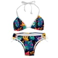 thumbnail image 1 of Cat Detachable Sponge Adjustable Strap Bikini Set Two-Pack Swimsuits Swimming Suits Applicable Scenes, 1 of 6