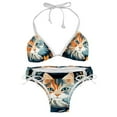thumbnail image 1 of Cat Detachable Sponge Adjustable Strap Bikini Set Two-Pack Swimsuits for All Occasions, 1 of 6