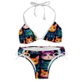 thumbnail image 1 of Cat Detachable Sponge Adjustable Strap Bikini Set Two-Pack - Versatile Swim Suit for All Scenes, 1 of 6