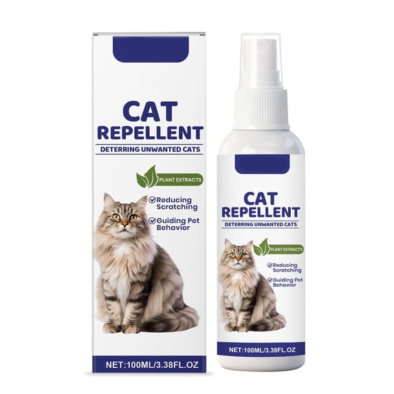 Cat Deterrent Spray, Cat Deterrent for Furniture Protection, Cat Repellent Spray for Scratching & Marking, Anti-Scratch Deterrent for Furniture, Sofas, Rugs, Curtains, Plants, Indoor & Outdoor