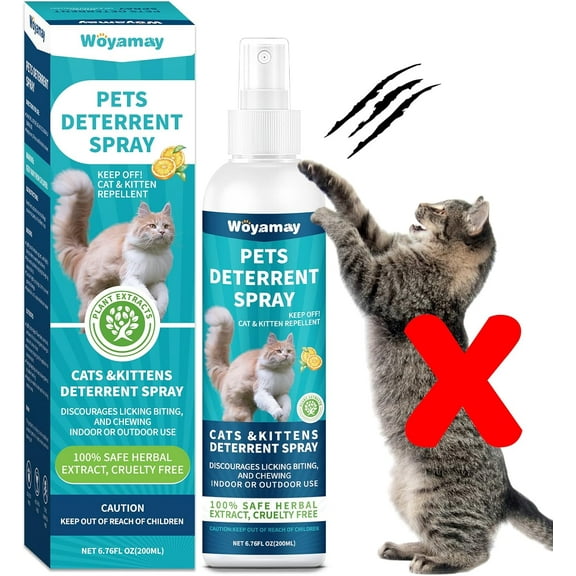 Cat Scratch Deterrent Spray 200ml: Indoor/Outdoor Furniture Protector, Prevents Scratching & Chewing