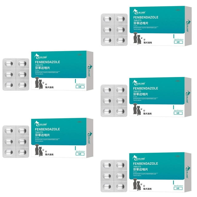 Cat Dewormer Tablets 6 Pills Per Box Dewormer for Pets, Cat Dewormer