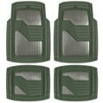 thumbnail image 1 of Cat® DiamondShield™ Rubber Floor Mats for Cars Trucks SUV, All Weather Protection, Front and Rear Car Mats with Heel Pad & Anti-Slip Backing, Universal Trim-to-Fit Rubber Floor Mats for Car, Green, 1 of 8