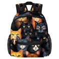 thumbnail image 1 of Cat Diaper Backpack with Adjustable Shoulder Strap, Large Capacity, Printed Design, Lightweight | Book Bags, Airport Backpack, School Backpack, 1 of 6