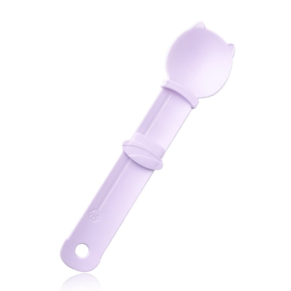 Cat Dispenser Spoon for Wet Food, Feeding Tool , Easy Grip Pet Feeding Supplies for Cats, Purple, 9.8 inch, 1Pcs