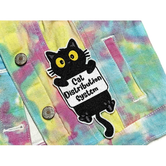 Cat Distribution System Embroidered Iron On Patch