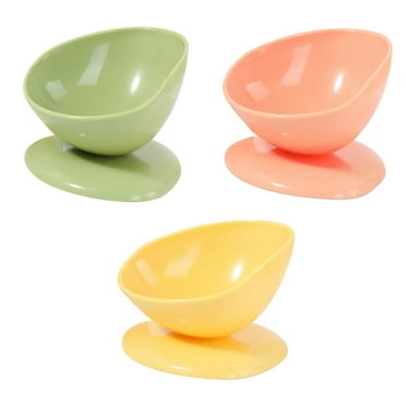 Cat Dog Bowls Pet Elevated Feeding Bowls Food Water Bowls,15° Tilted Pet Dishes Bowl for Cat and Small Dog Animal