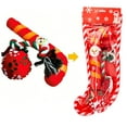 thumbnail image 1 of Cat Dog Christmas Stocking Set with Toys Assorted Squeaky Toys of Dog Boot Toy and Bone, Knotted Rope Toy, Dog Squeaky Ball Fun Christmas Stockings for Dogs Cats, 1 of 8