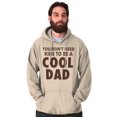 thumbnail image 1 of Cat Dog Dad Dont Need Kids to be Cool Hoodie Hooded Sweatshirt Men Brisco Brands S, 1 of 6