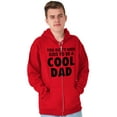 thumbnail image 1 of Cat Dog Dad Dont Need Kids to be Cool Zip Hoodie Sweatshirt Men Brisco Brands S, 1 of 6