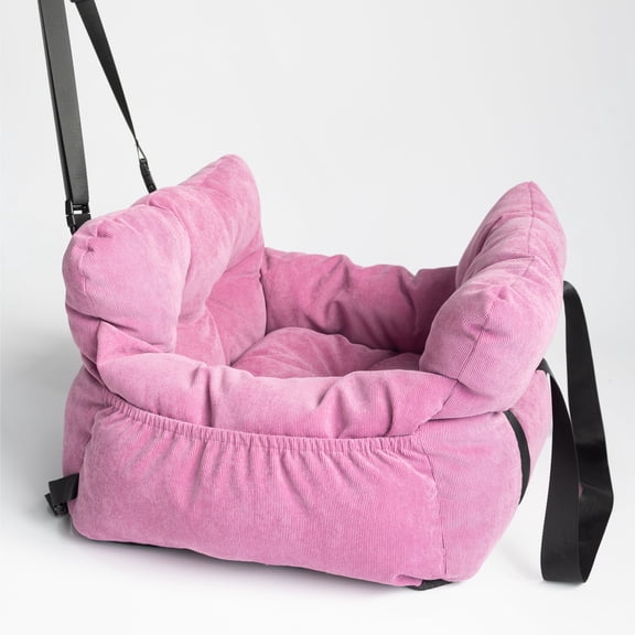 Cat Dog Dual-use Portable and Washable Pet Carrier, Anti-Slip Car Seat Booster with Safety Clip-On and Adjustable Belt for Small Dogs Cats up to 25lbs