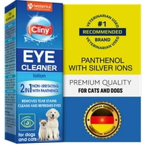 Cat & Dog Eye Wash Drops & Tear Stain Remover, Cleaner |  Soothes Irritation, Cleanses Eyes | Relief for Allergies, Runny, Dry Eyes | Safe for Small Animals