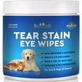 Cat & Dog Eye Wash Wipes & Tear Stain Remover, Cleaner Eye Infection Treatment Helps Prevent