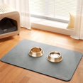thumbnail image 1 of Cat Dog Food Mat, Rapid Water Absorption Dog Mat for Food and Water,100% Waterproof Cat Dog Bowl Mat, Pet Food Mat for Messy Drinkers to Protect Floors, Pet Accessories Supplies, 1 of 6