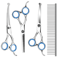 thumbnail image 1 of Cat Dog Grooming Shears 4-in-1 Pet Grooming Scissors for Cutting, Shaping, Thinning Fur, 1 of 7