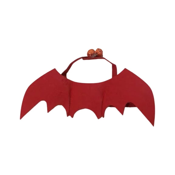 Cat Dog Halloween Bat Wings Costume, Pet Halloween Costumes Black Felt Bat Wing Cape with Bell, Felt Cats Dog Halloween Costumes for Halloween Party Decor (With Bell)