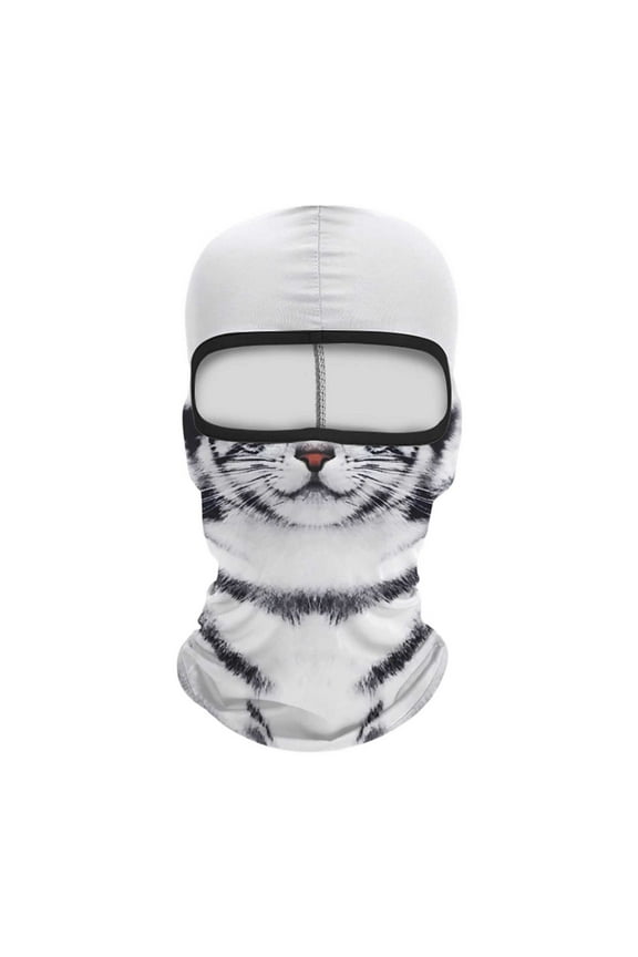 Cat Dog Halloween Hat Cute Full Face Hood Animal Ski for Hiking Riding Sports Outdoor