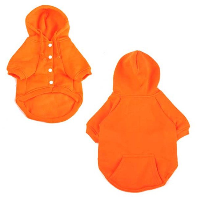 Cat Dog Hoodies Sweater Clothes Sweatshirts with Pockets for Small Dogs