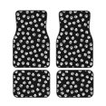 Cat Dog Paw Prints Car Front And Rear Floor Mats, Anti Slip Car Mats