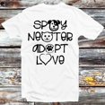 Cat Dog Pet Animal Spay Neuter Adopt Love T Shirt Vintage Retro Cool