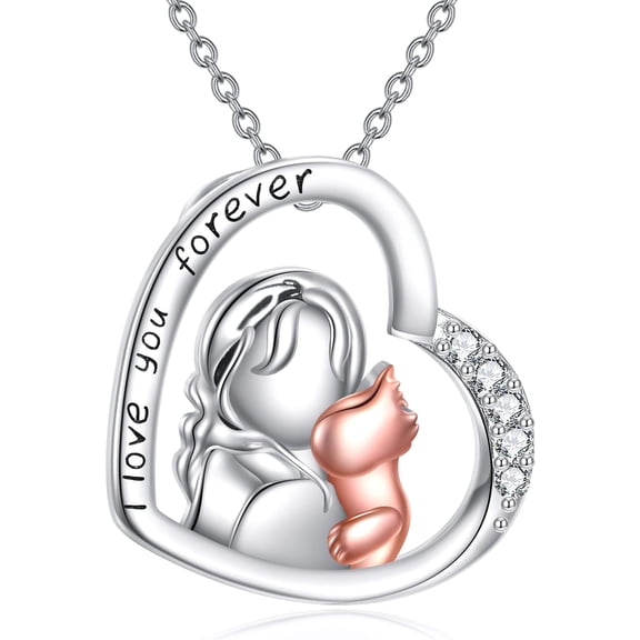 Cat/Dog/Phoenix/Eagle/Whale/Shark/Puffin/Starfish/Chicken/Butterfly/Owl/Bee/Frog/Seahorse Necklace Sterling Silver Animal Pendant Jewelry Gift for Women