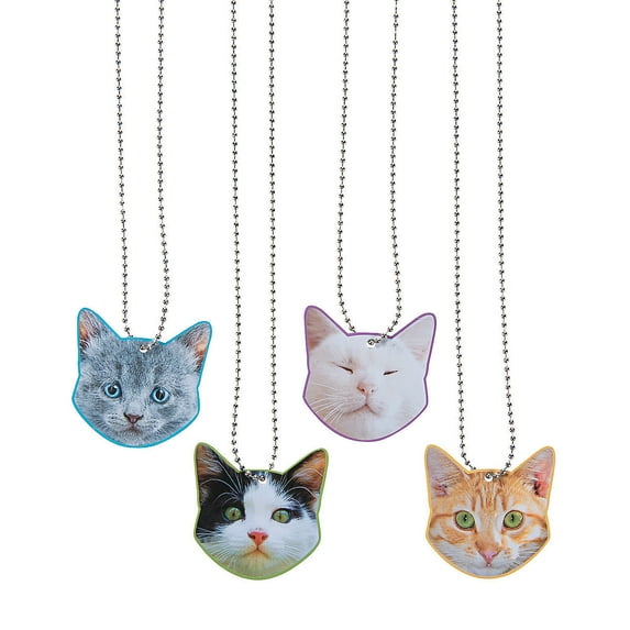 Cat Dog Tag Necklaces - Jewelry - 12 Pieces