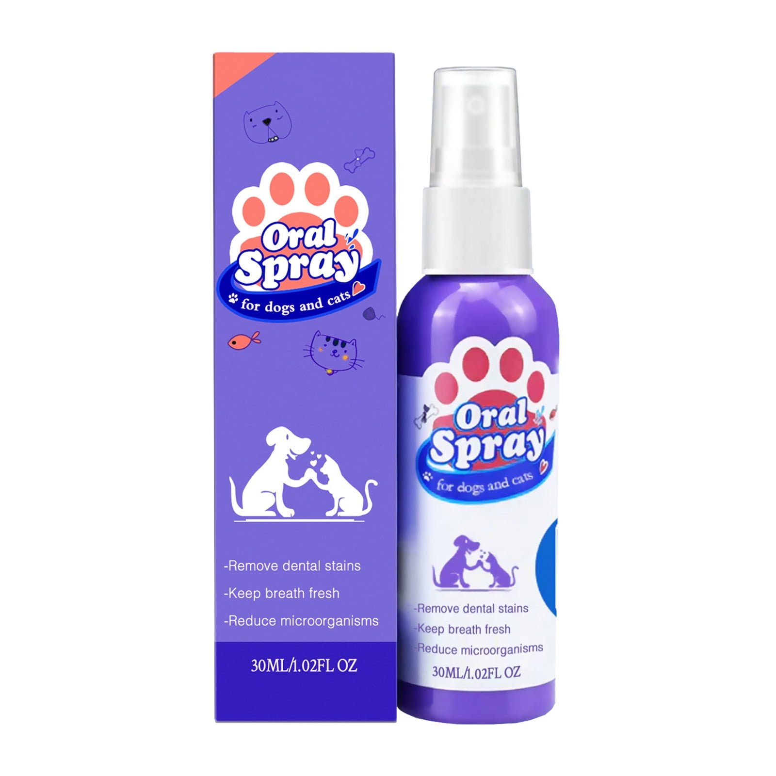 Cat Dog Tooth Cleaning Spray To Tooth Stains Bad Breath Fresh Breath ...