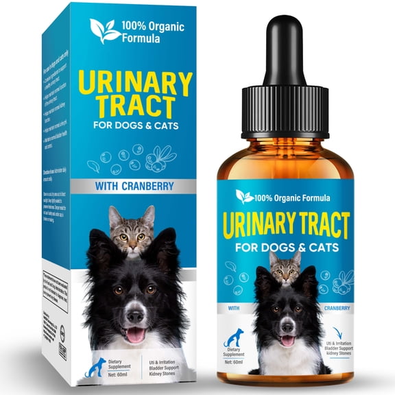 Cat & Dog UTI Treatment, Urinary Tract Infection Treatment for Cats and Dogs, 60ML