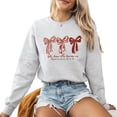 thumbnail image 1 of Cat & Dog Valentine Day Sweatshirt Women Cute Fur Mom Gifts Pet Lover Casual Long Sleeve Graphic Shirts Top, 1 of 4