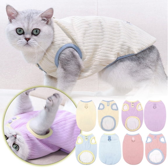 Cat & Dog Winter Vest for Small Medium Pets, Warm Soft Sweater for Puppy Kitten, Cozy Cold Weather Clothes with Easy On Design, Comfortable Pet Winter Holiday Outfit