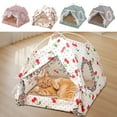 thumbnail image 1 of Cat Dogs Beds Pet Tent Pet Nests For All Seasons Dog And Cats Nests Foldable And Washable Tent Nests Semi Enclosed Yurt For Small Dogs Pet Mat, 1 of 7