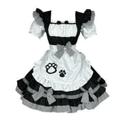 Cat Doll Cat Girl Sexy Lolita Anime Cute Soft Girl Clothes Corset Lace Contrast Dress Women Girls Black Gothic Dress Classic Outfit for Boys Gothic Prom Dress Long