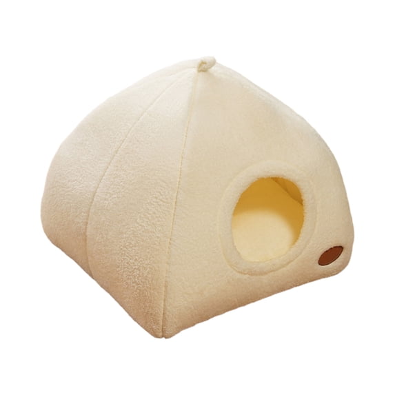 Cat Dome Bed - Plush Warmth Indoor Cats Sleeping Bed | Winter Thermal Insulation Kitten Resting Nest, Pet Supplies for Small Medium Cats