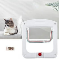 Cat Door 4 Way Pet Locking Door, Convenient and Safe Access for Your Pets, the Perfect Home
