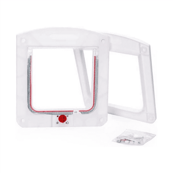 Cat Door 4 Way Pet Locking Door, Convenient and Safe Access for Your Pets, the Perfect Home